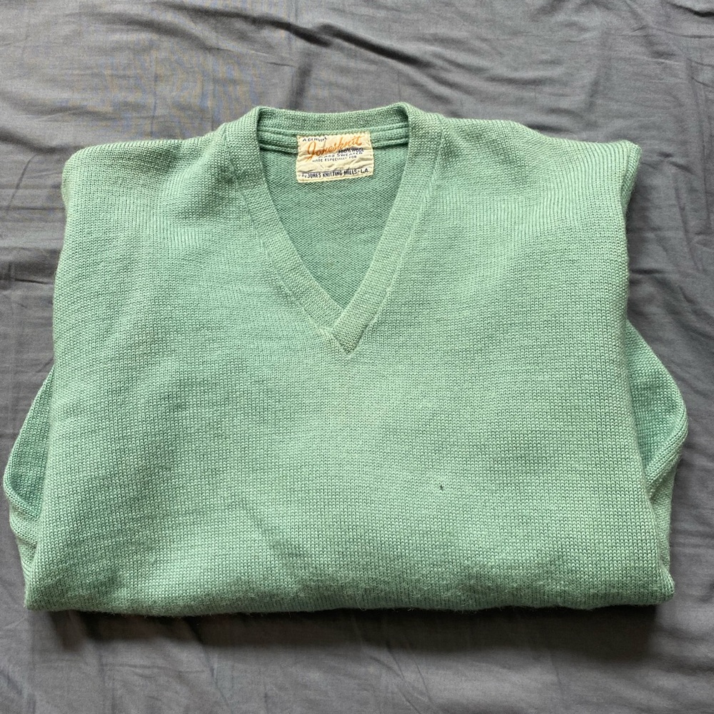 Teal Vintage Wool Sweater